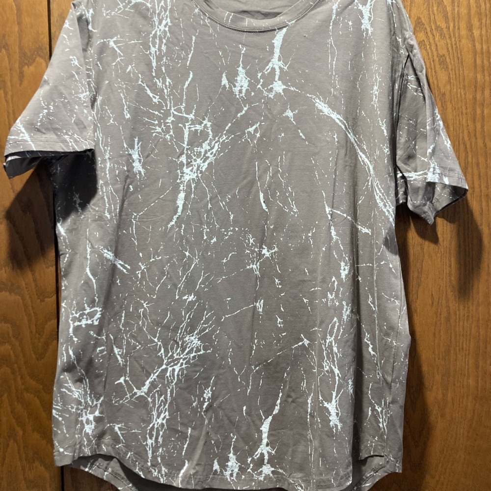 Kuegou Men's Graphic T-ShirtCrew Neck Short Sleeve Tee Soft Stretch Casual XL